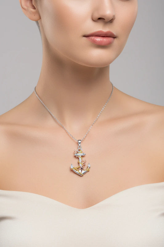 coral starfish pendant necklace