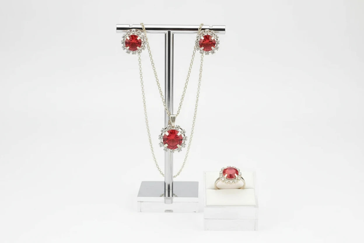 crystal jewelry set