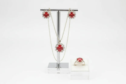 crystal jewelry set