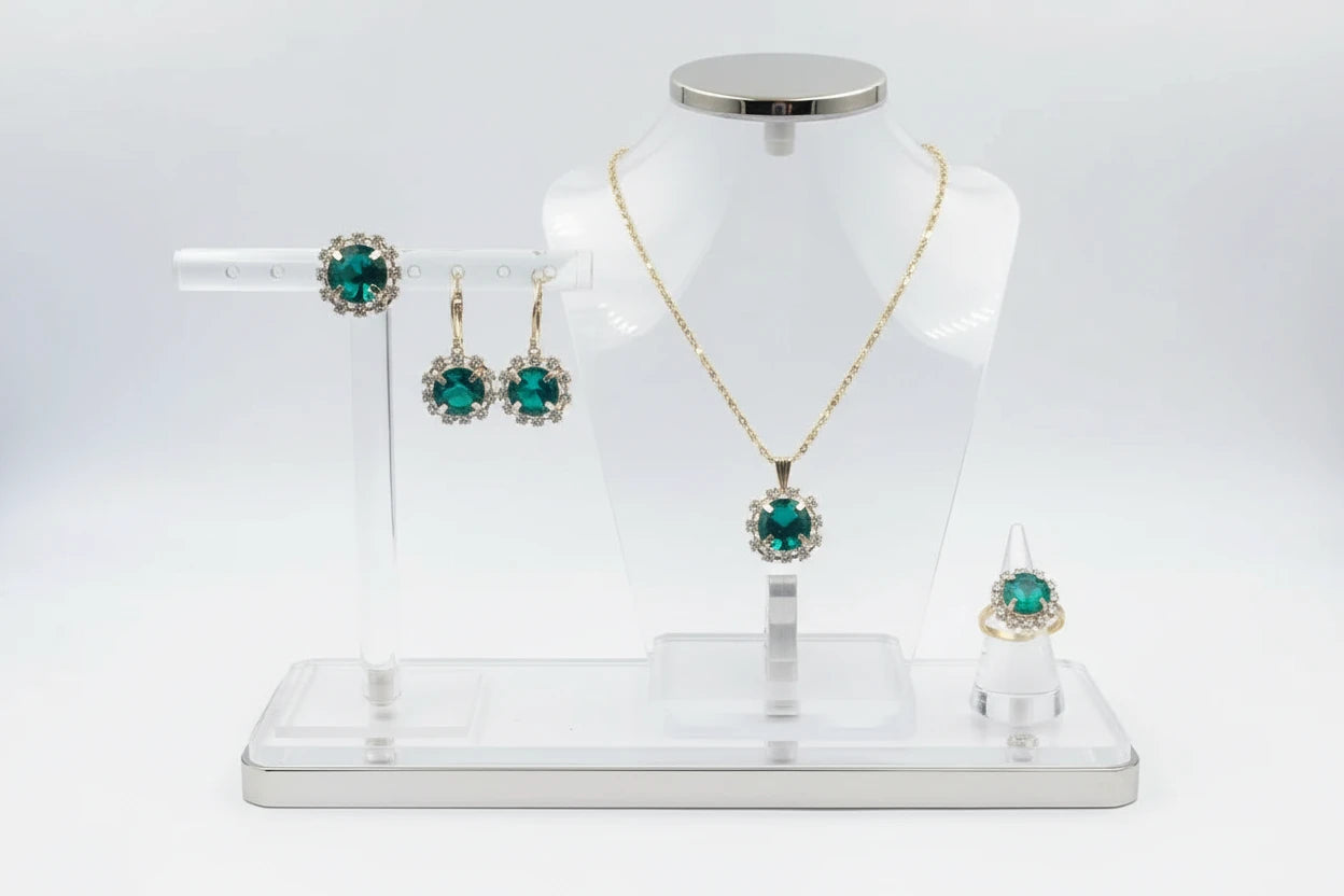 crystal jewelry set
